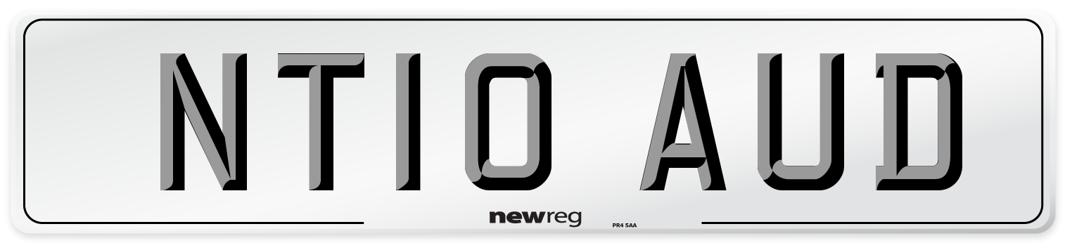 NT10 AUD Number Plate from New Reg